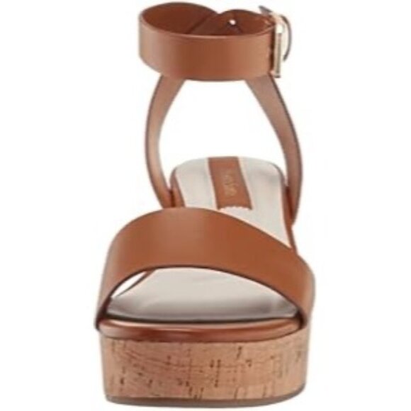 Franco Sarto Brown Cork Wedge Sandals with Ankle Strap, Size 10M - New - Picture 2 of 10